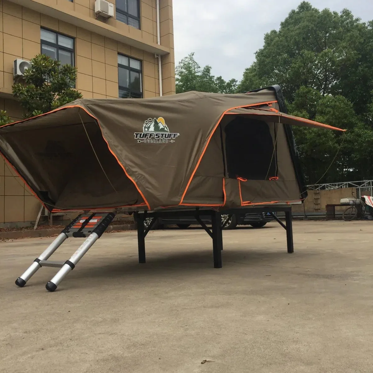 TUFF STUFF | Hard Top Side Open Tent Black 2 Person