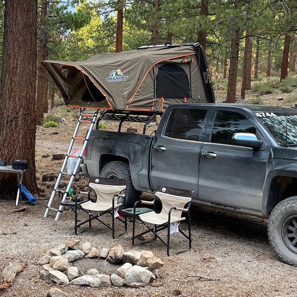 TUFF STUFF | Hard Top Side Open Tent Black 2 Person