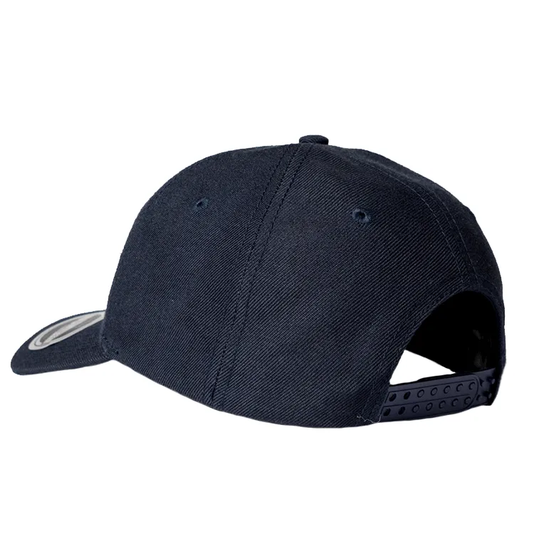 UFLEX 6 Panel Snapback Curved Cap - Navy