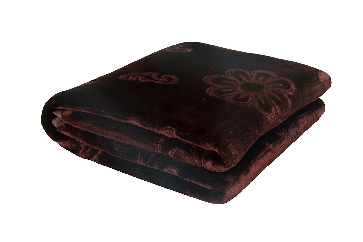 Ultra Soft Floral Double Bed Mink Winter Blanket