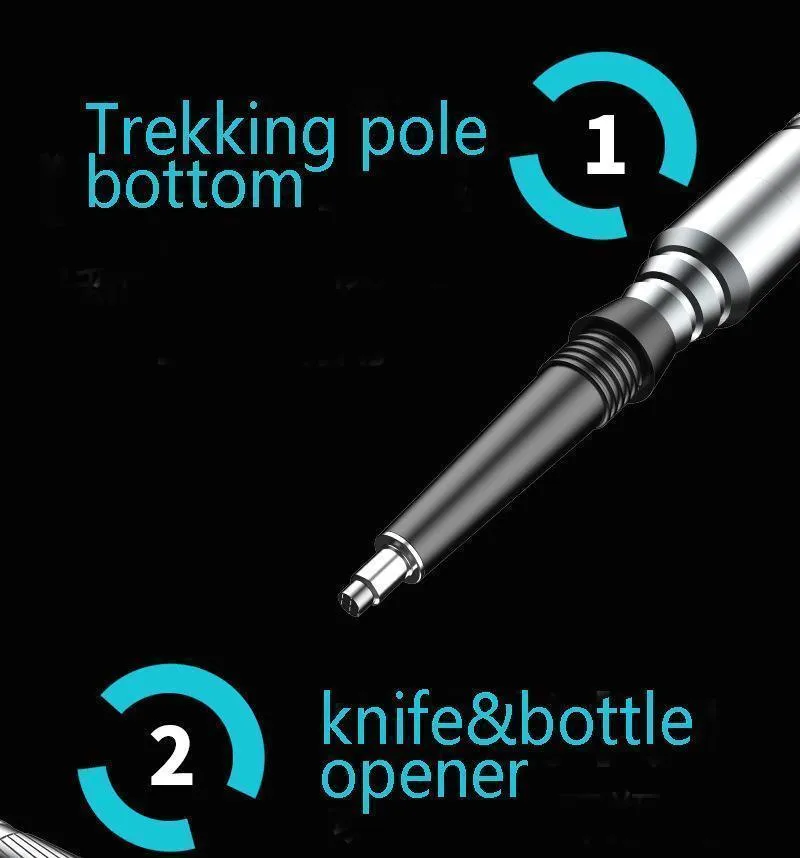 Ultralight Aluminum multi-purpose trekking pole
