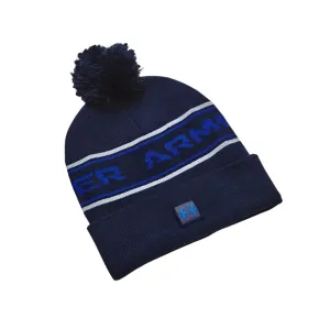 Under Armour Mens Halftime Pom Beanie Midnight Navy/ Steel/ Royal