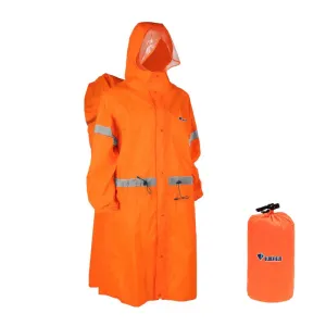 Unisex Reflective Outdoor Climbing Bag Backpack Raincoat Rain Cover One-piece Rain Poncho