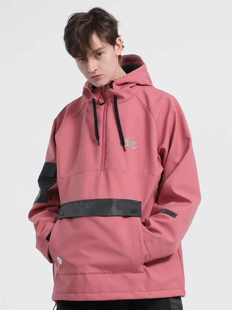 Unisex Winter 2021 Pink Waterproof Colorful Fluorescent Ski Jacket