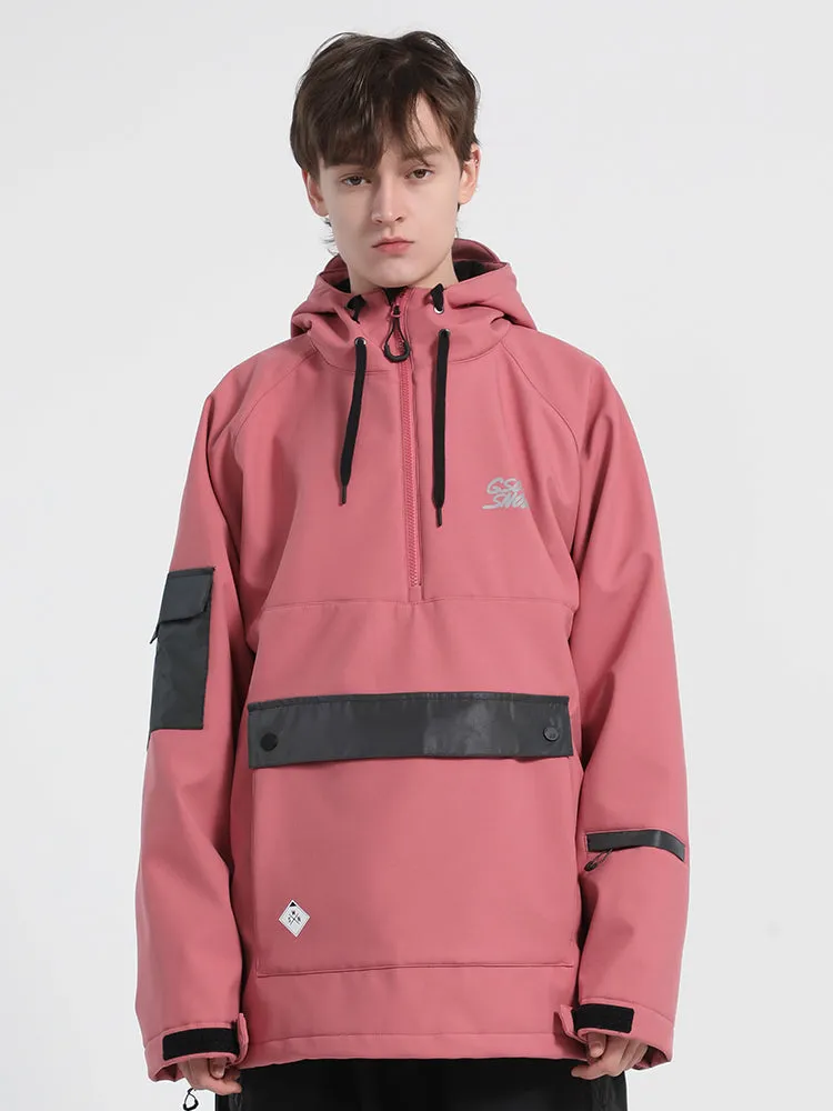 Unisex Winter 2021 Pink Waterproof Colorful Fluorescent Ski Jacket