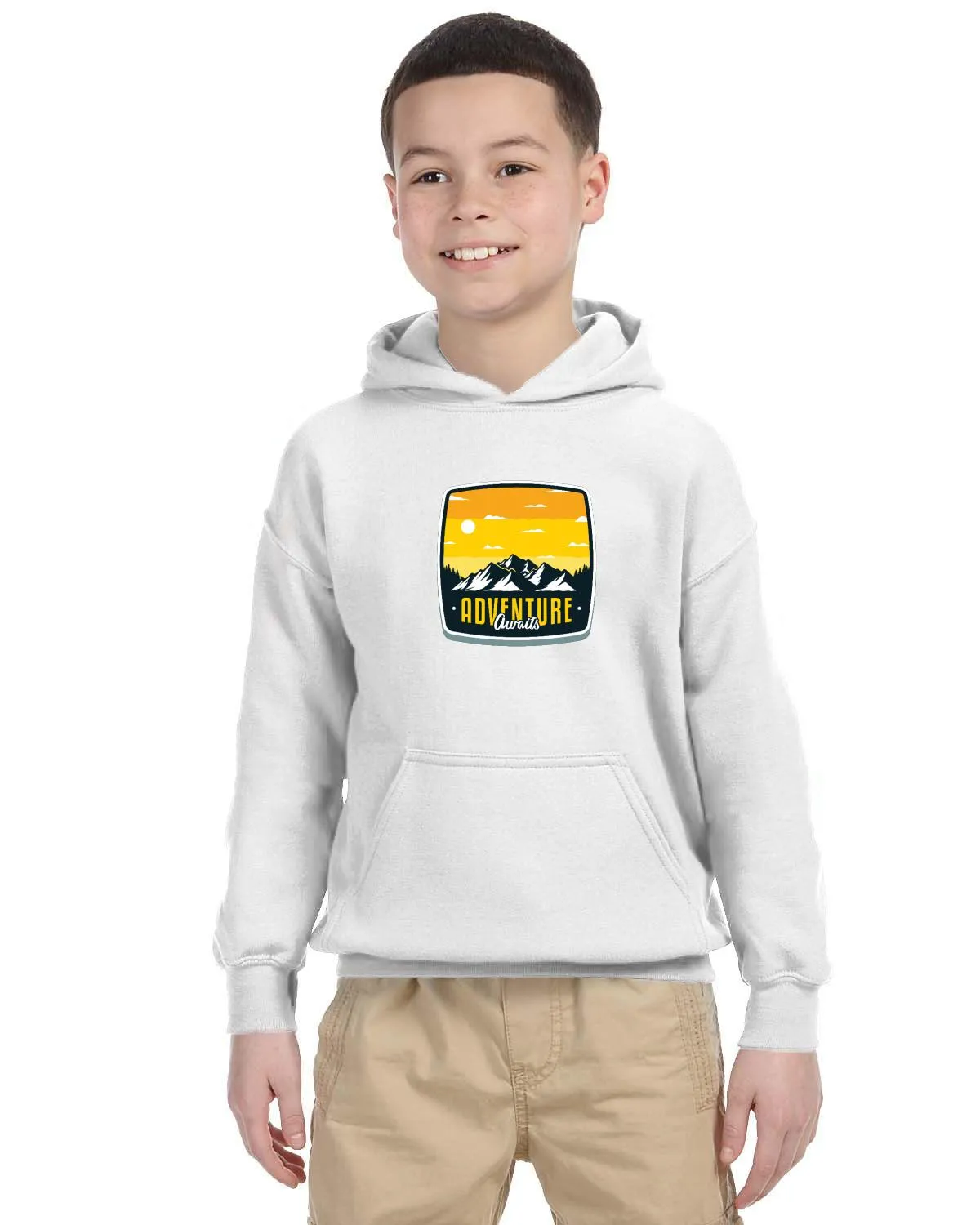 Unreel outdoors adventure awaits hoodie