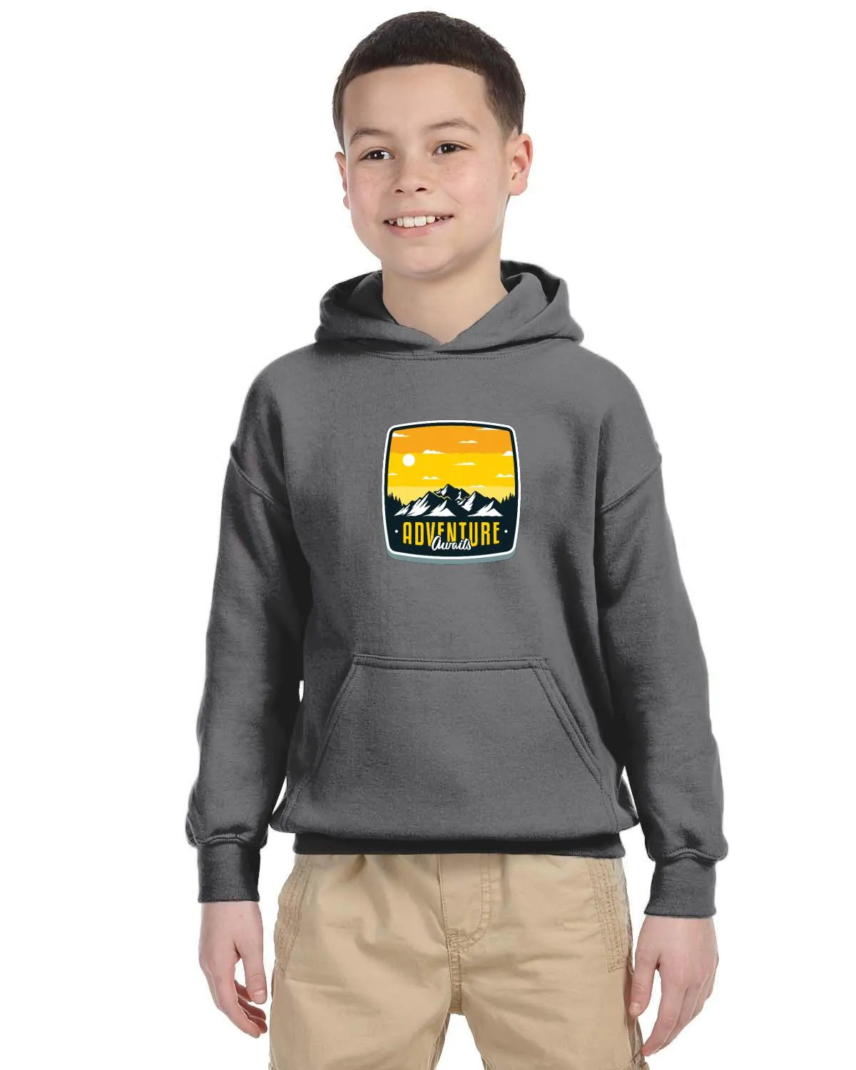 Unreel outdoors adventure awaits hoodie