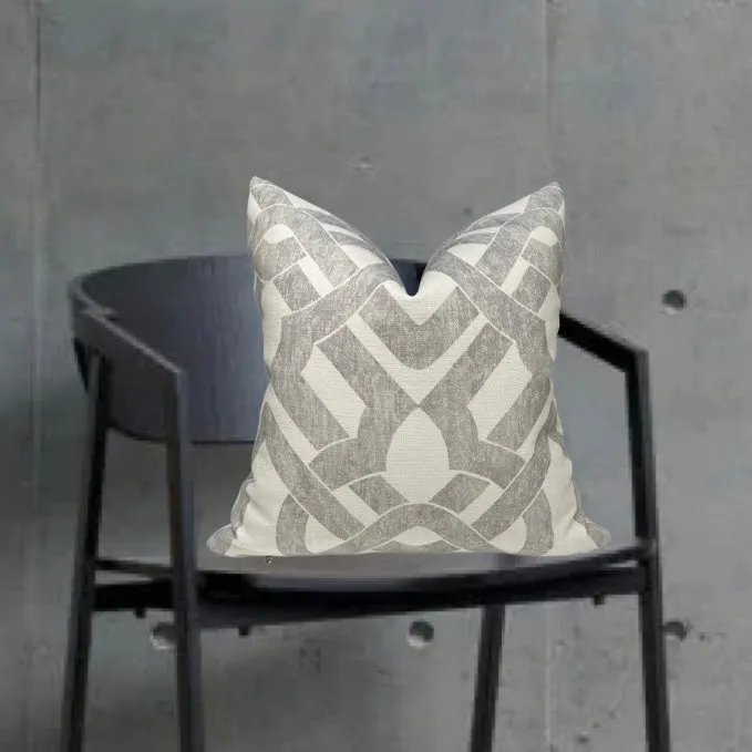 Urban Concrete Geometric Print Pillow Cover