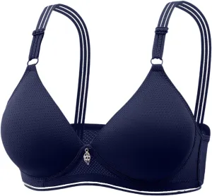 V Neck Wireless Bras for Women No Underwire Lightly Lift Womens Bras Soft Comfort Seamless Bralettes
