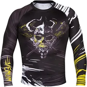 VENUM-02542-001 VIKING MMA Muay Thai Boxing Rashguard Compression T-shirt - LONG SLEEVES XS-XXL Black