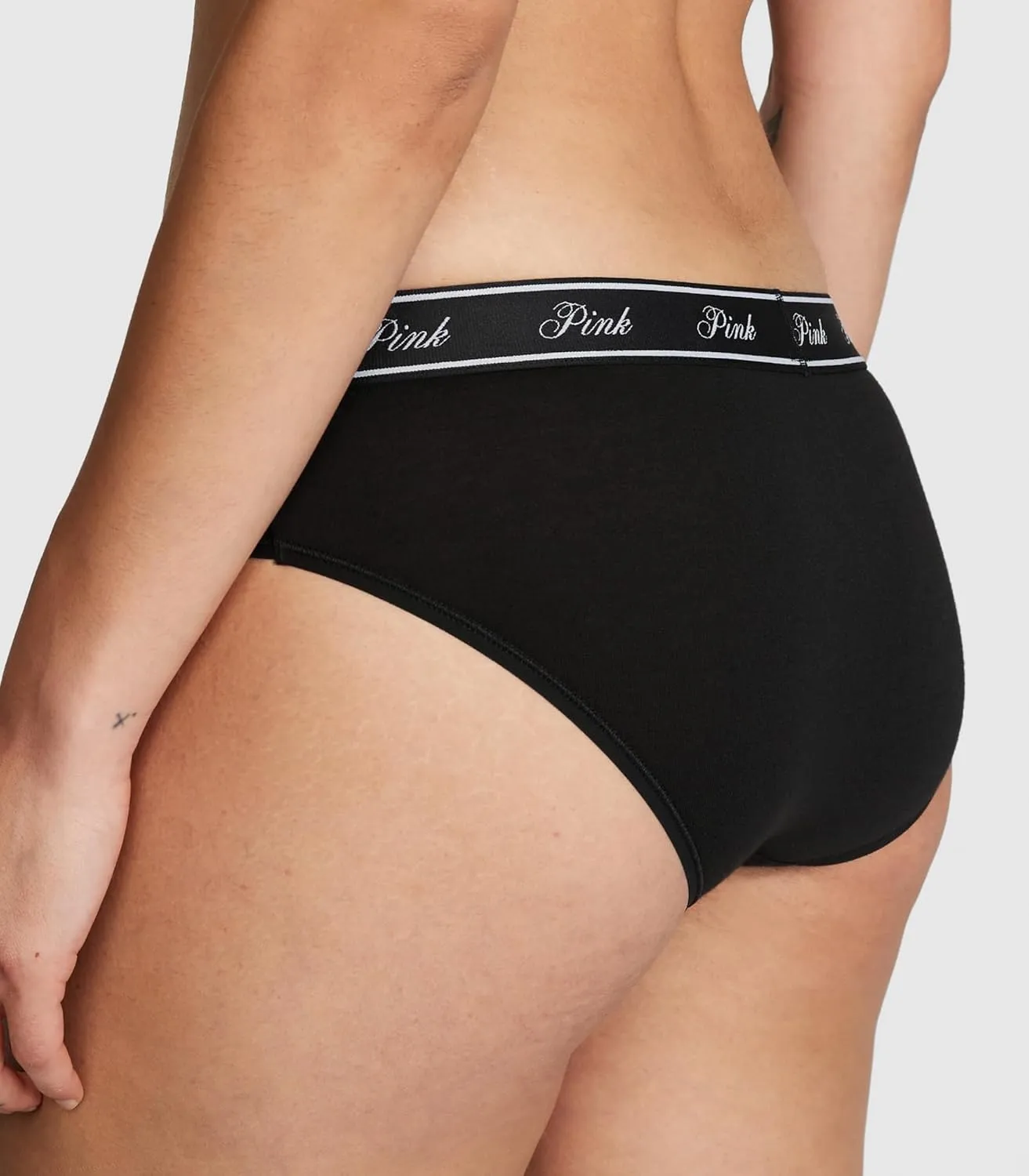 Victoria's Secret PINK Women's Cotton Logo Hipster Underwear, Moderate Coverage Panties for Women, Multi Pack (XS-XXL)