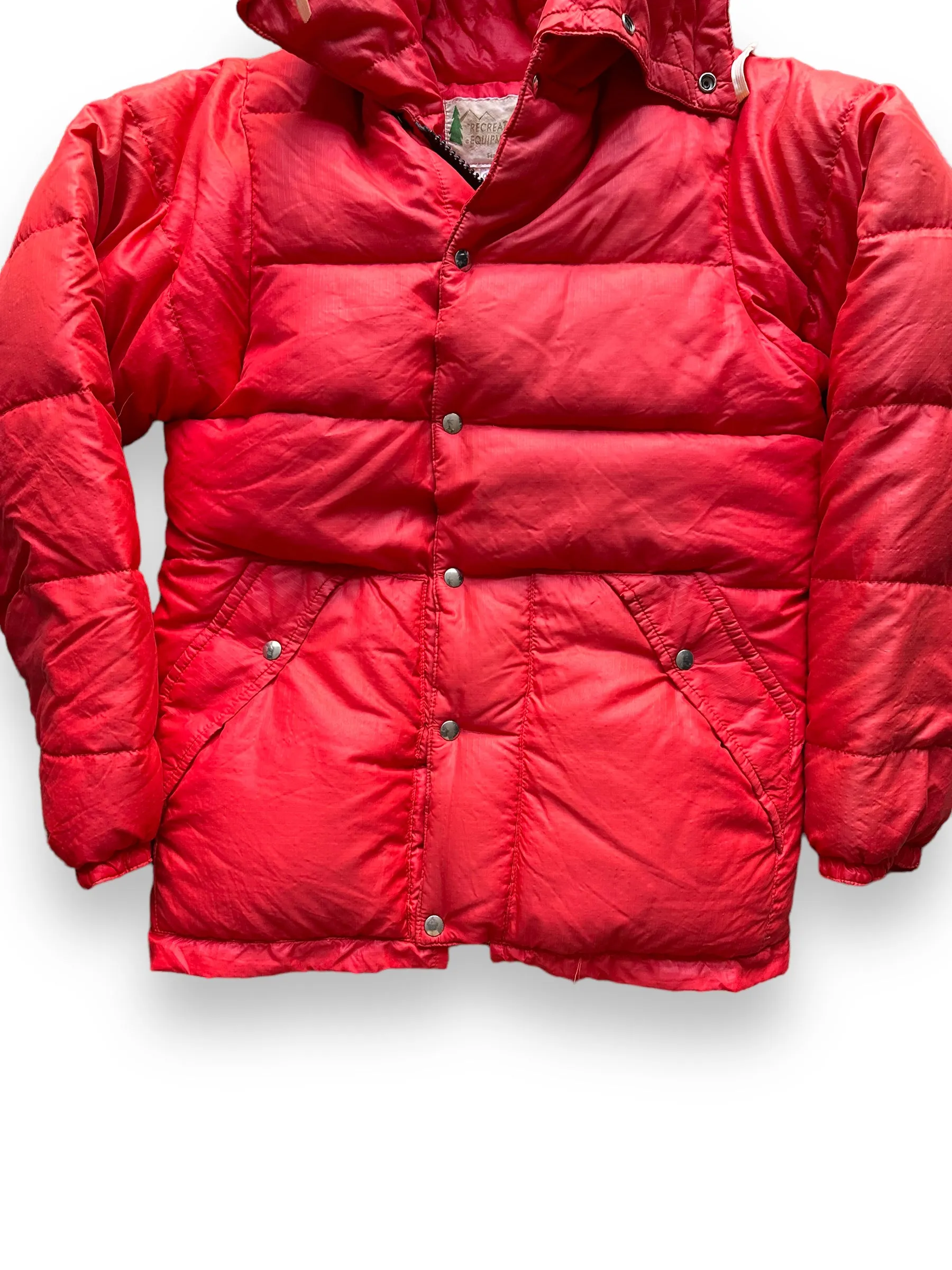Vintage Red REI Goose Down Puffer Jacket SZ XS | Vintage Puffer Jacket Seattle | Barn Owl Vintage Seattle