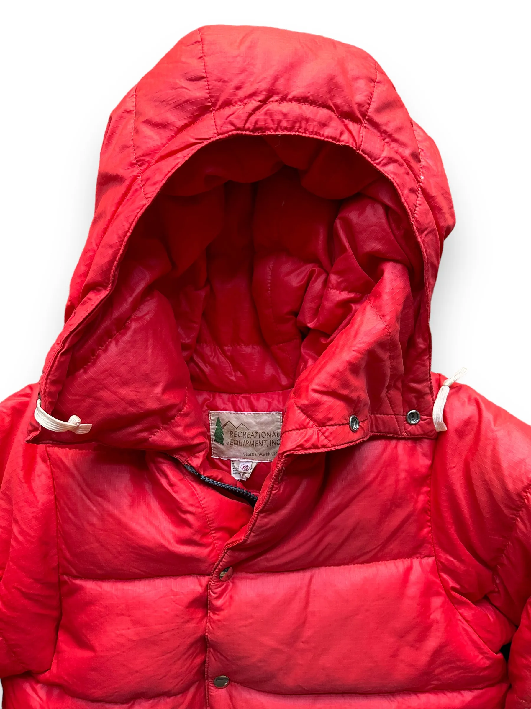 Vintage Red REI Goose Down Puffer Jacket SZ XS | Vintage Puffer Jacket Seattle | Barn Owl Vintage Seattle