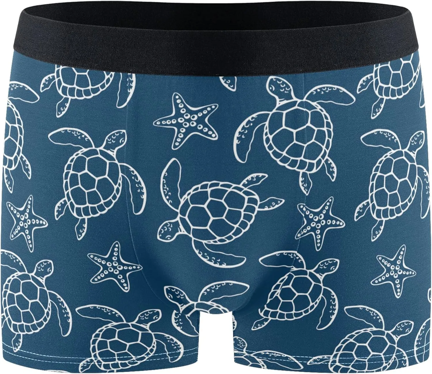 visesunny Mens Boxer Briefs Underwear Flyless Anti-Chafing Moisture Wicking Funny Underpants