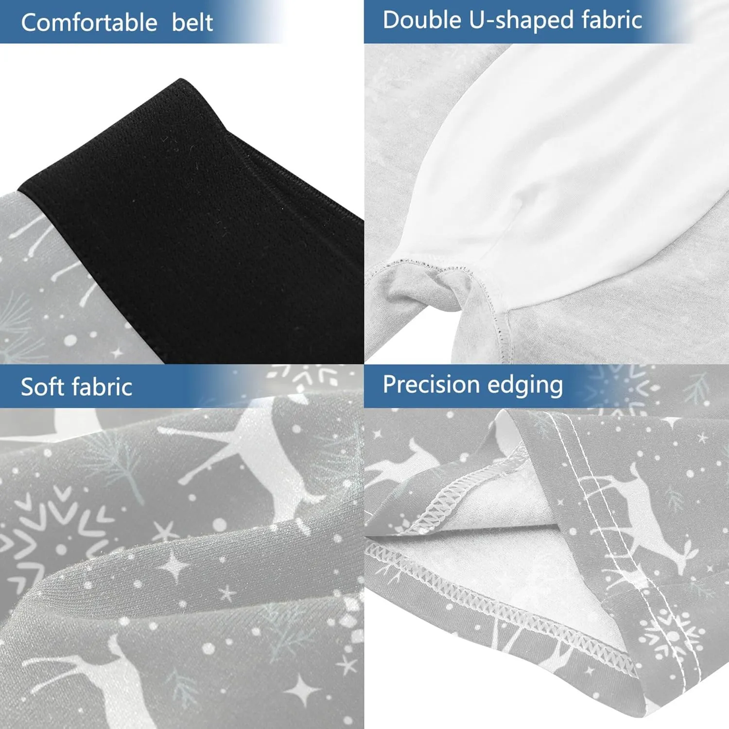 visesunny Mens Boxer Briefs Underwear Flyless Anti-Chafing Moisture Wicking Funny Underpants