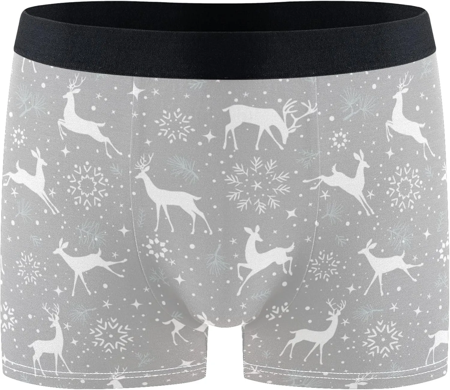 visesunny Mens Boxer Briefs Underwear Flyless Anti-Chafing Moisture Wicking Funny Underpants