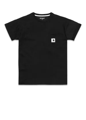 W' S/S Carrie Pocket T-Shirt - Black