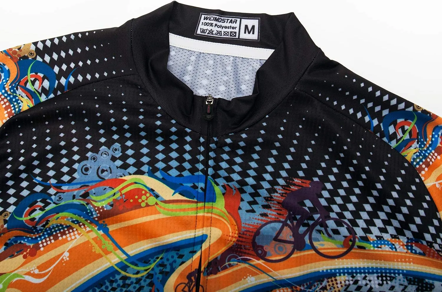 Weimostar Cycling Jersey Men Short Sleeve Bike Shirt Tops Reflective