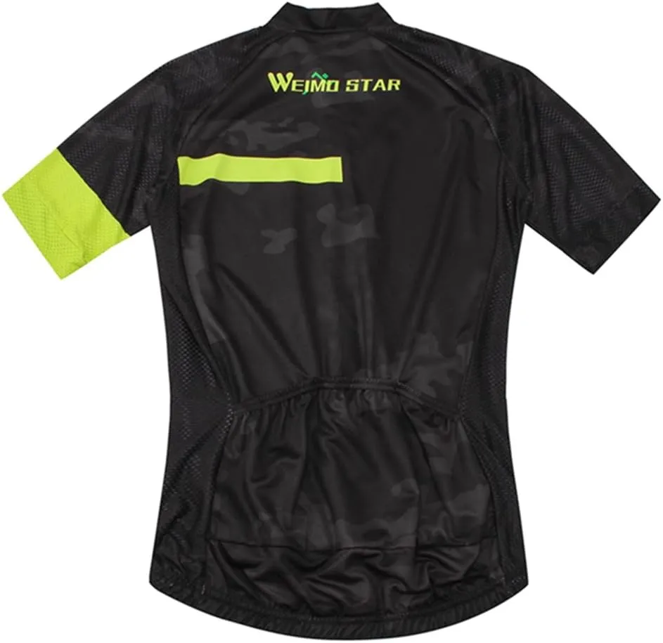 Weimostar Men's Cycling Jersey Biking Shirts with Pockets Breathable