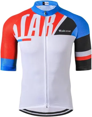 Weimostar Men's Cycling Jersey Biking Shirts with Pockets Breathable