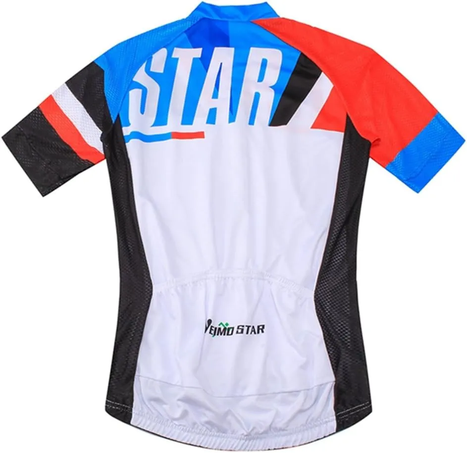 Weimostar Men's Cycling Jersey Biking Shirts with Pockets Breathable