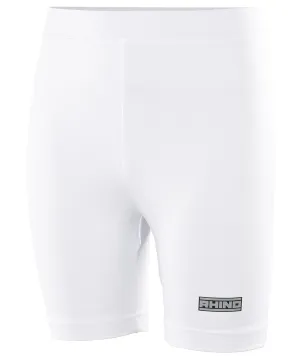 White - Rhino baselayer shorts - juniors