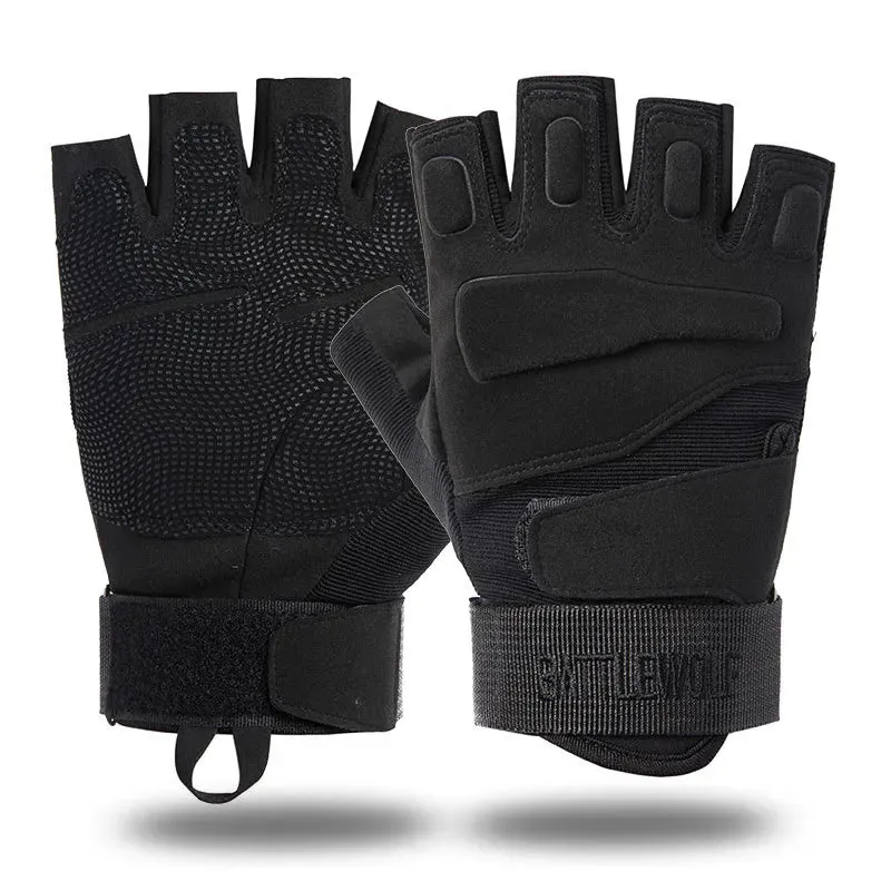 Wholsale Half Finger Non-slip Outdoor Sports Hiking Cycling Training Tactical Gloves For Men Women