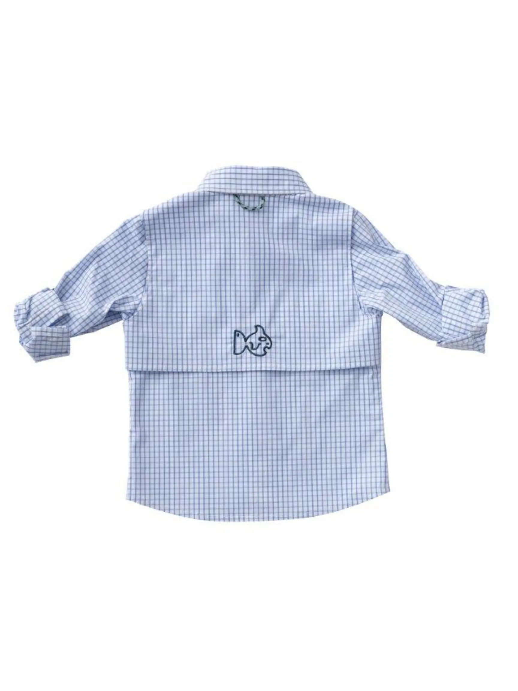 Windowpane Fishing Shirt - Dutch Canal