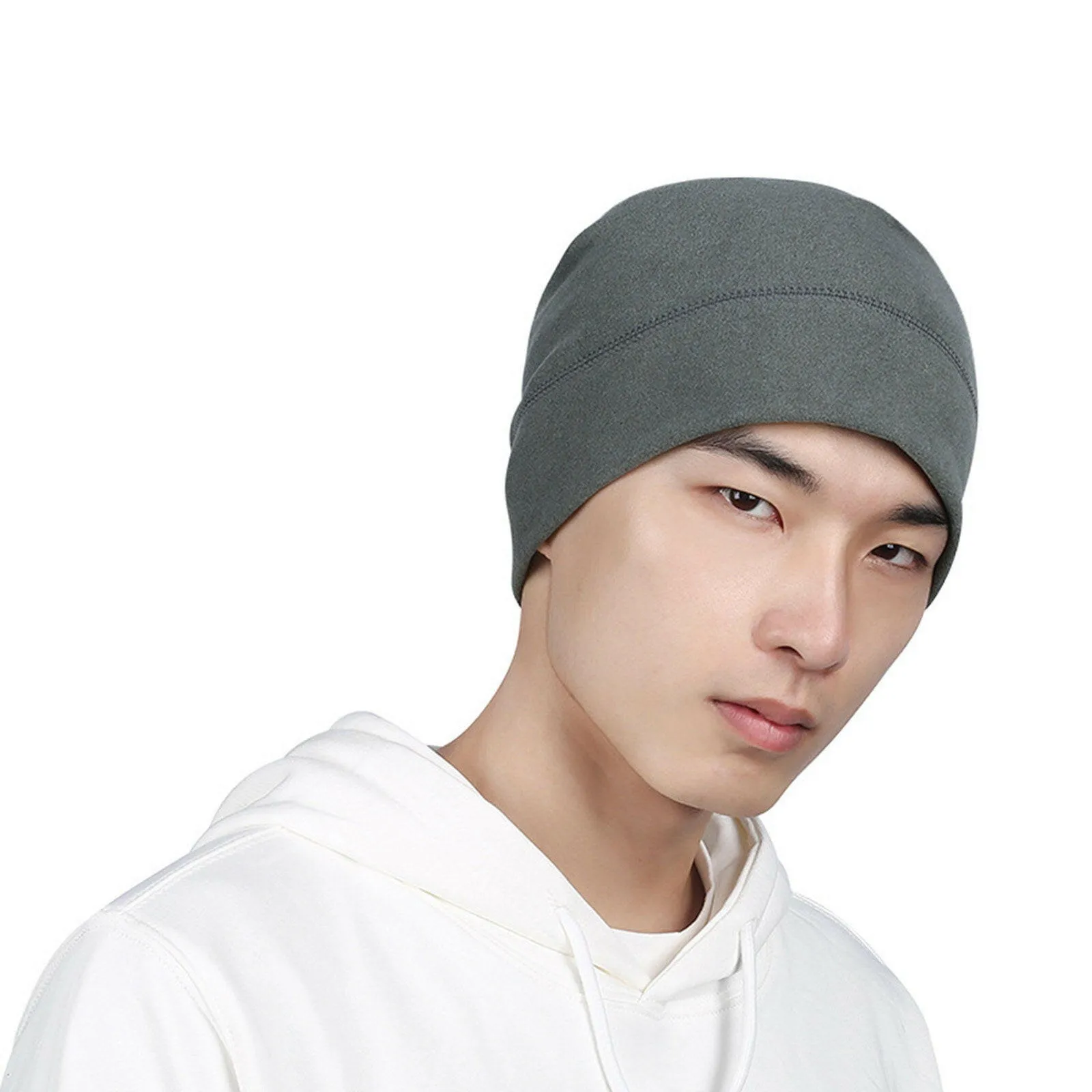 Winter Outdoor Hat Fleece Beanie Warm Cap Windproof Thermal Cap Watch Cap for Hiking Riding Climbing