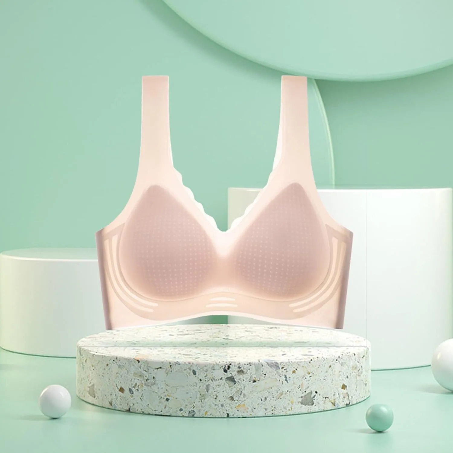 Wireless Bras for Women Full Coverage Seamless Bras Comfort Push Up Sports Everyday Bras Breathable T-Shirt Bra