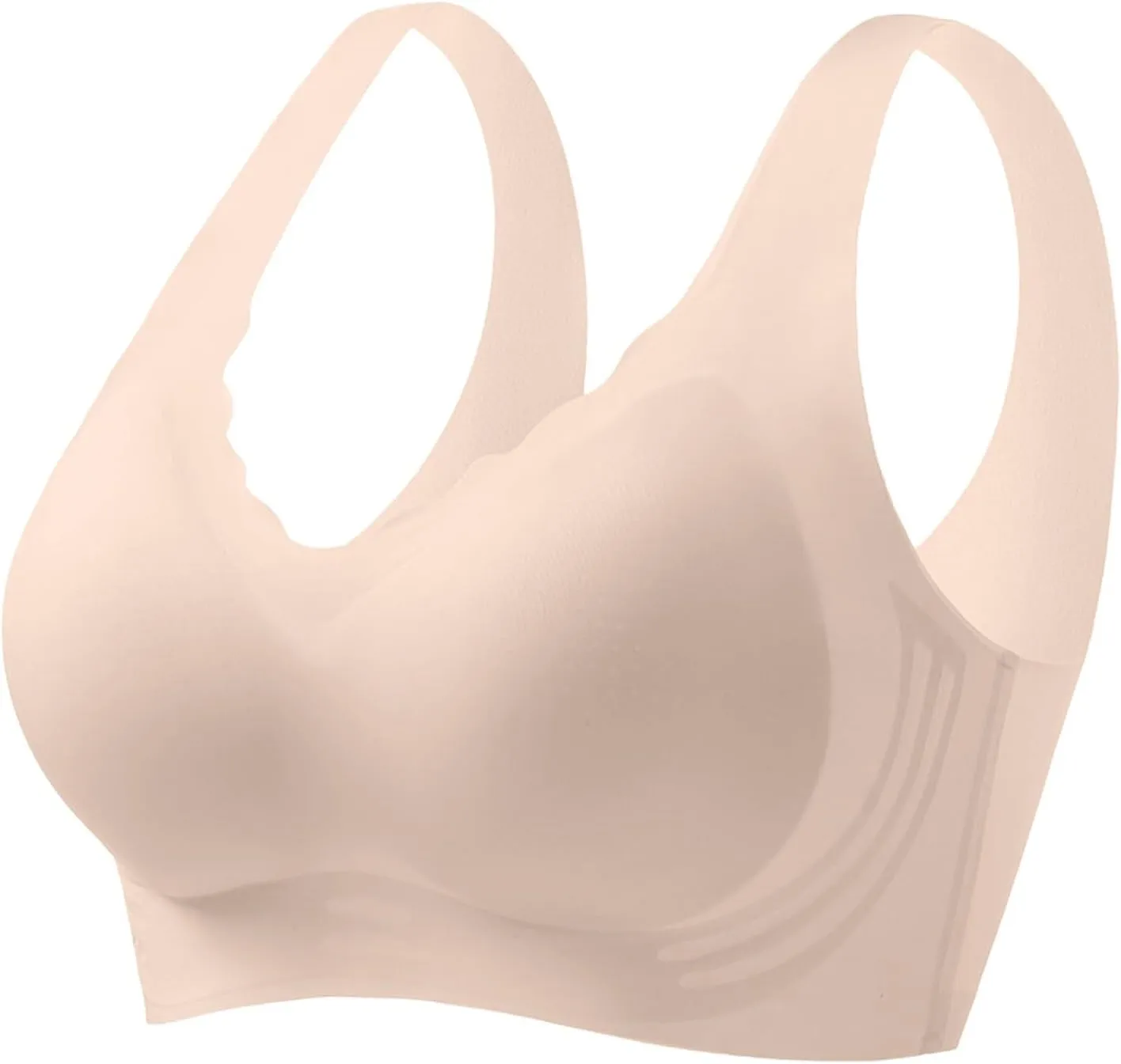 Wireless Bras for Women Full Coverage Seamless Bras Comfort Push Up Sports Everyday Bras Breathable T-Shirt Bra