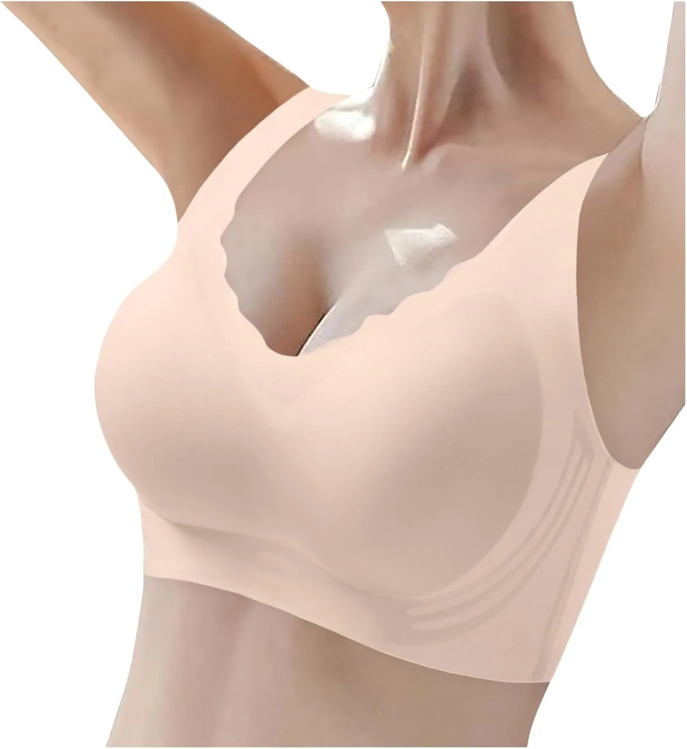Wireless Bras for Women Full Coverage Seamless Bras Comfort Push Up Sports Everyday Bras Breathable T-Shirt Bra