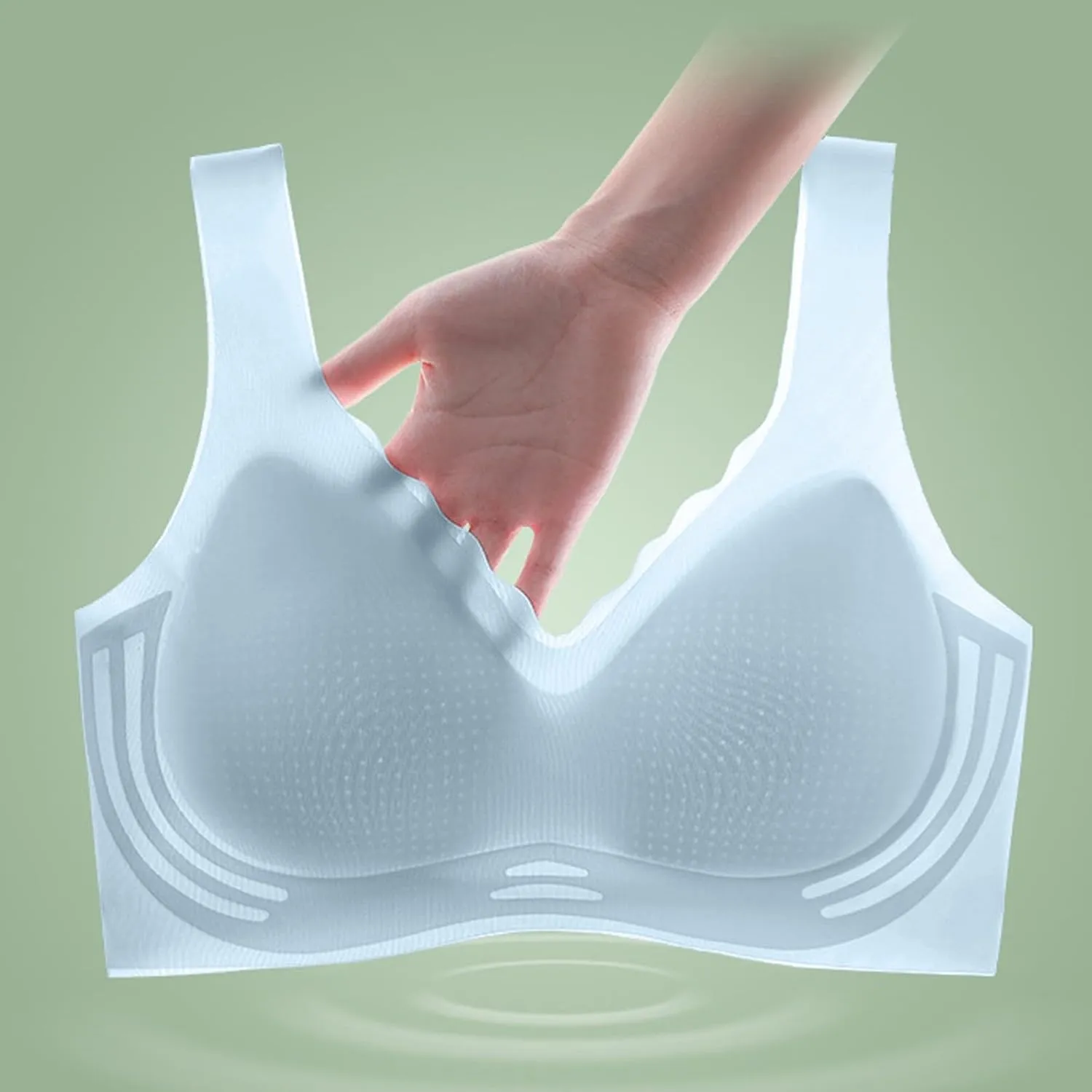 Wireless Bras for Women Full Coverage Seamless Bras Comfort Push Up Sports Everyday Bras Breathable T-Shirt Bra