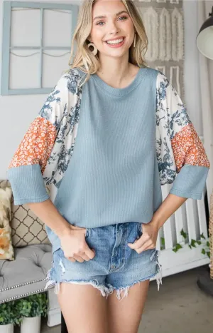 Wishful Heart Contrasting Top