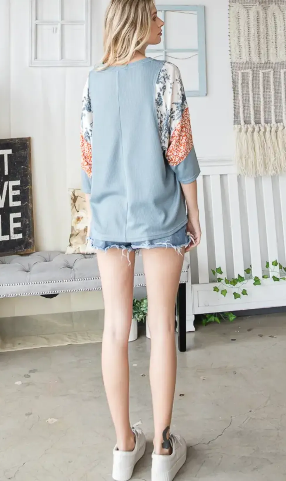 Wishful Heart Contrasting Top