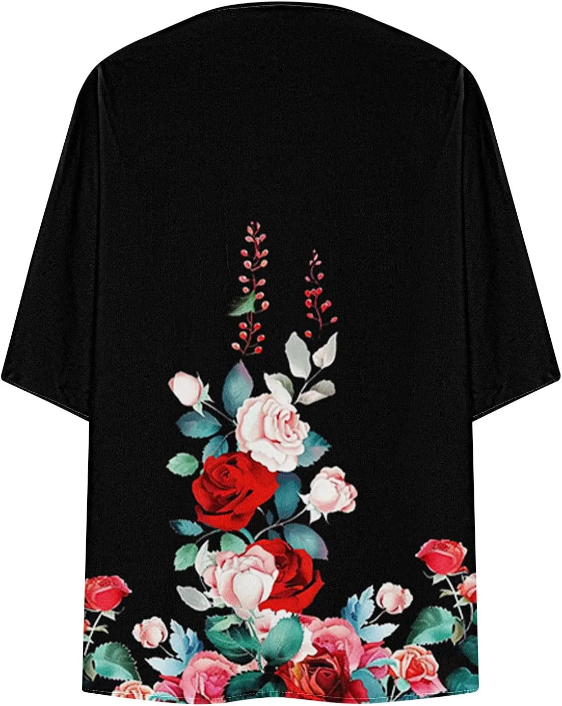 Women Cardigans Lightweight 3/4 Length Sleeve Sweaters Lounge Fashion Lightweight Summer Plus Size Outerwear Clothes