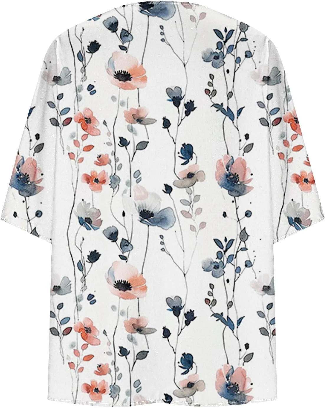Women Cardigans Lightweight 3/4 Length Sleeve Sweaters Lounge Fashion Lightweight Summer Plus Size Outerwear Clothes