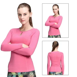 Women Compression Sport T-Shirt Running Mujer Deportivas Woman FitnessT-Shirt Running Women Clothes Long Sleeve Yoga Tops