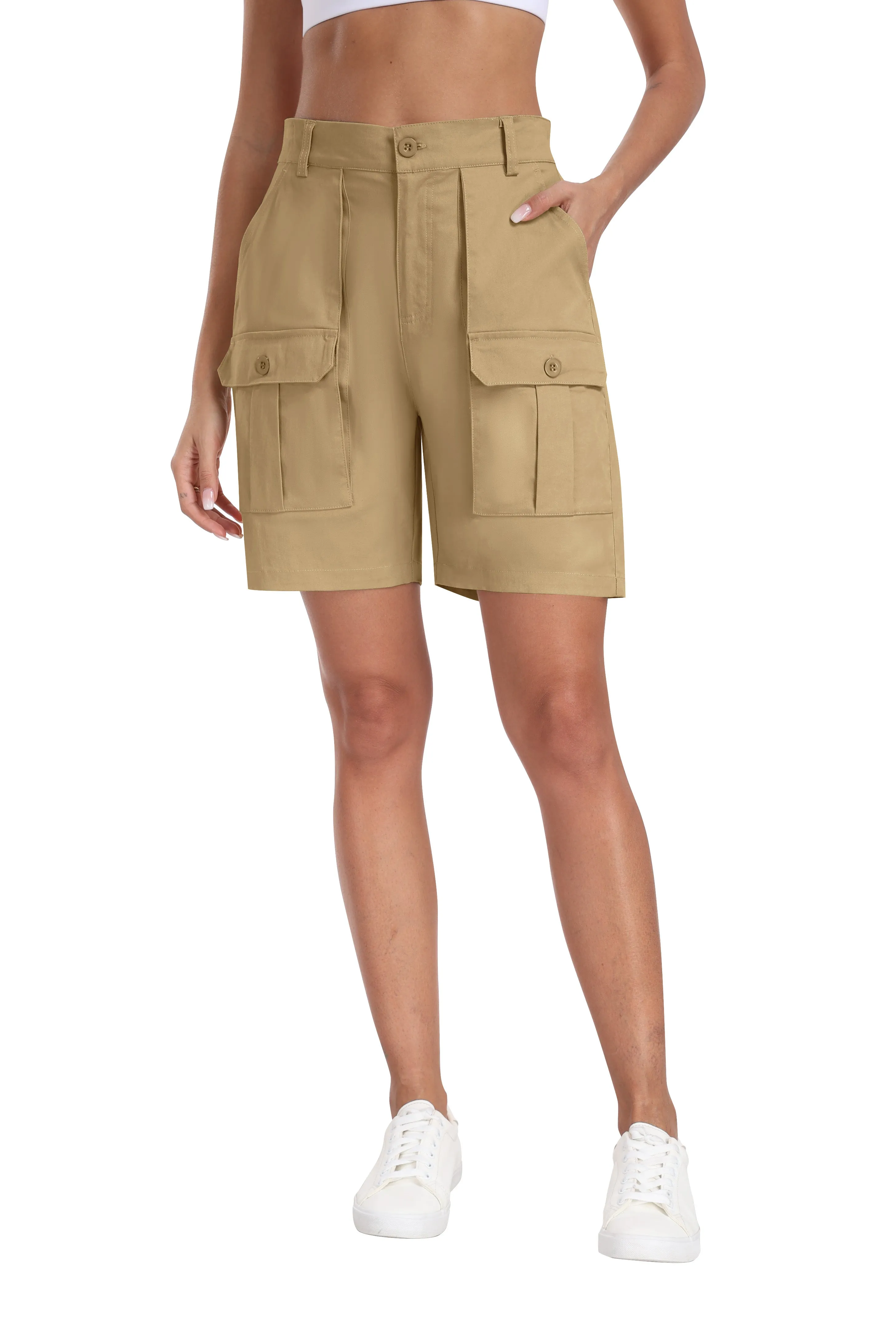 Women lightweight quick-drying outdoor casual cargo shorts