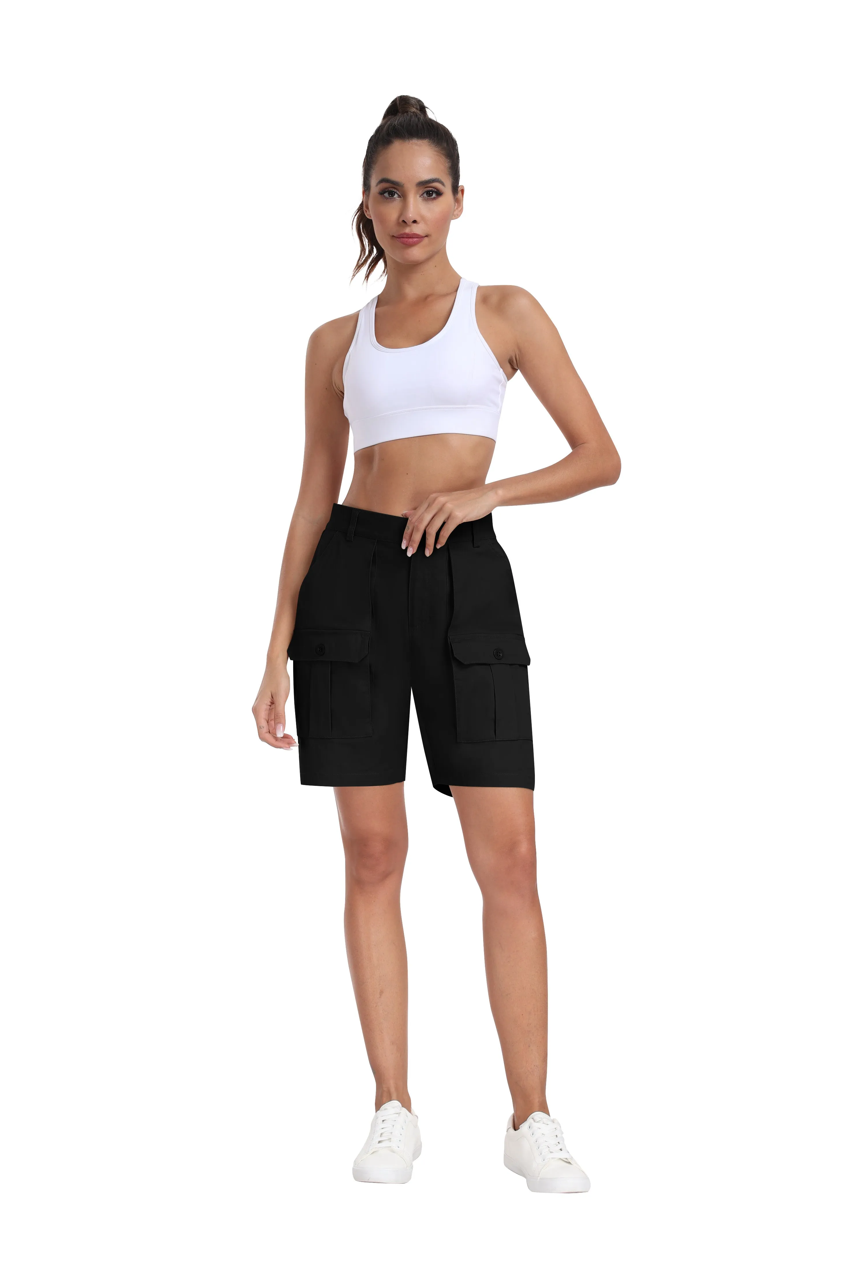 Women lightweight quick-drying outdoor casual cargo shorts
