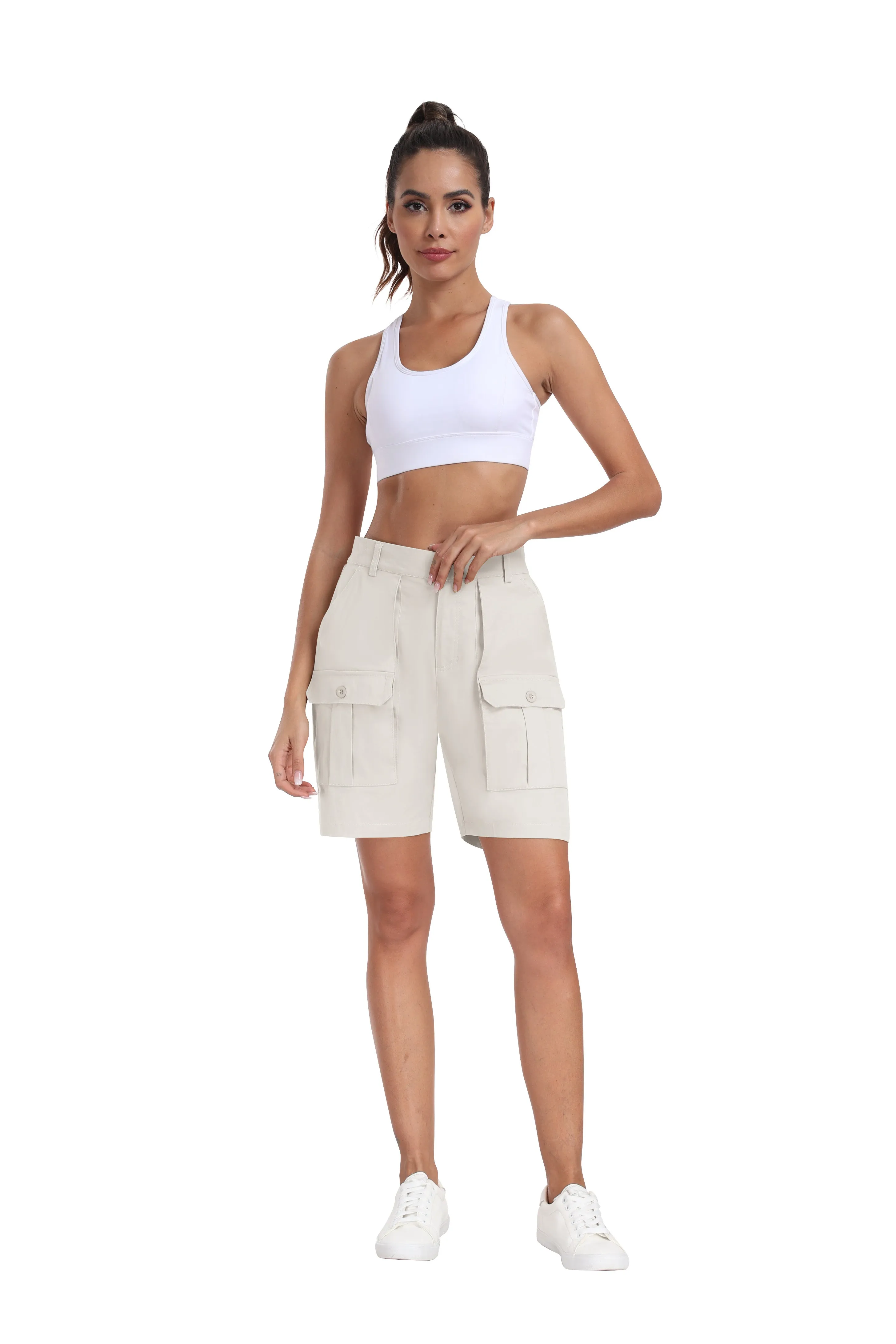 Women lightweight quick-drying outdoor casual cargo shorts
