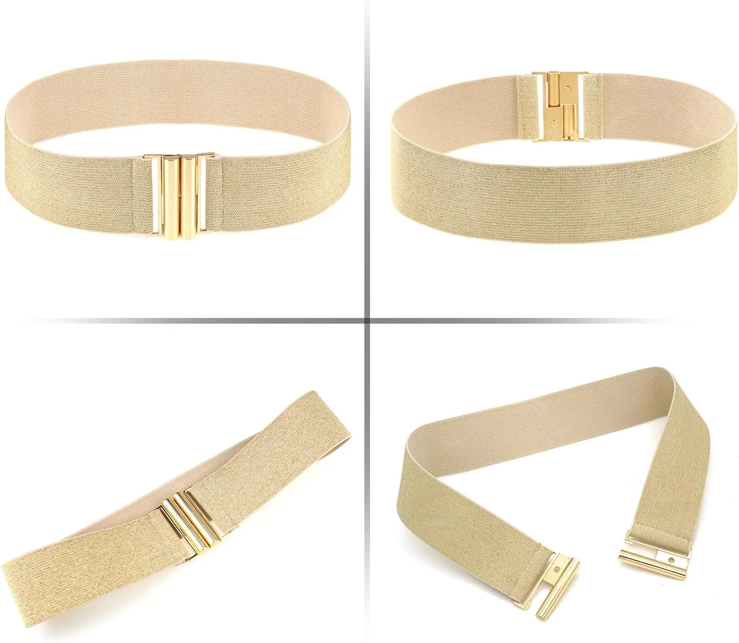 Women Wide Stretchy Waist Belts Elastic Belt for Dresses