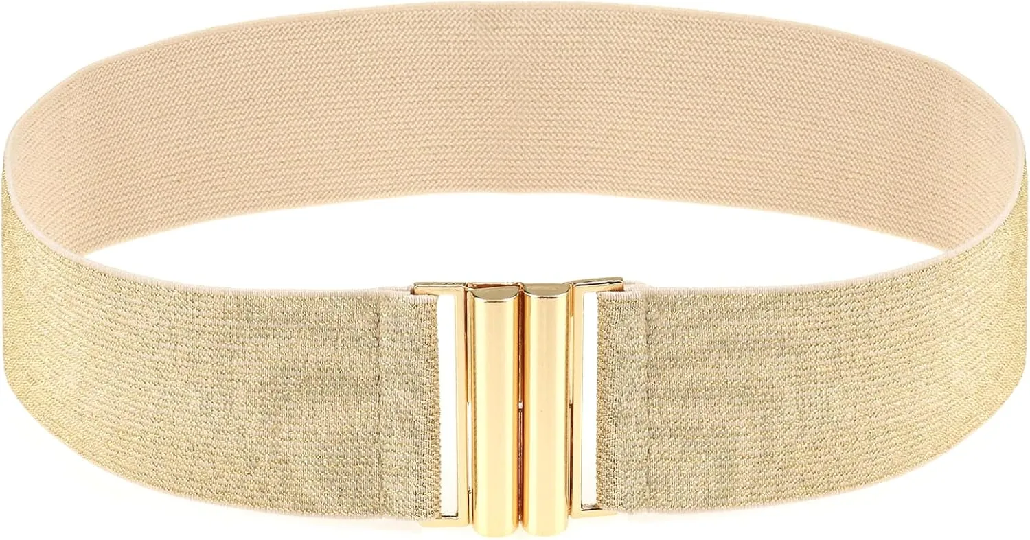 Women Wide Stretchy Waist Belts Elastic Belt for Dresses