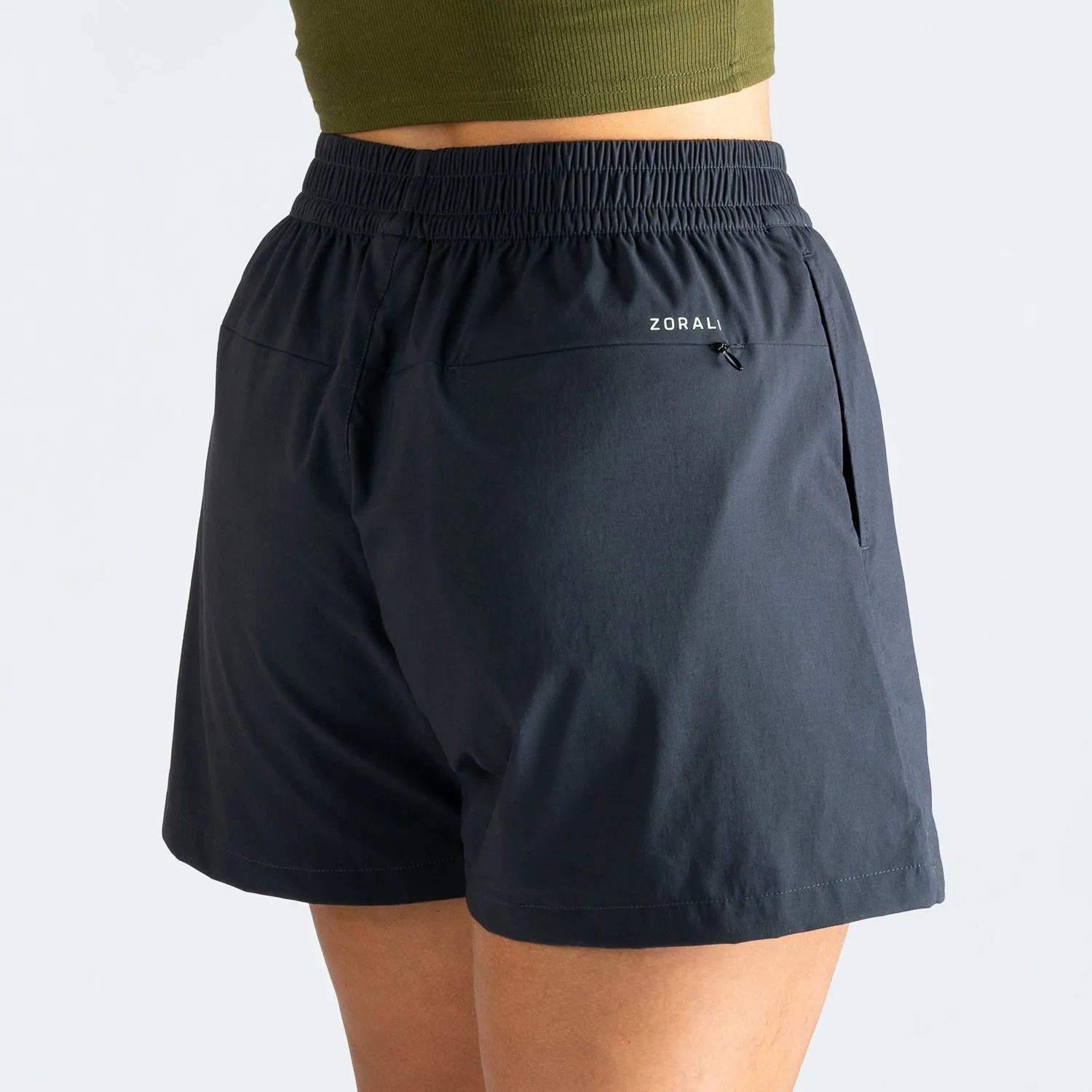 Womens Active Short Charcoal
