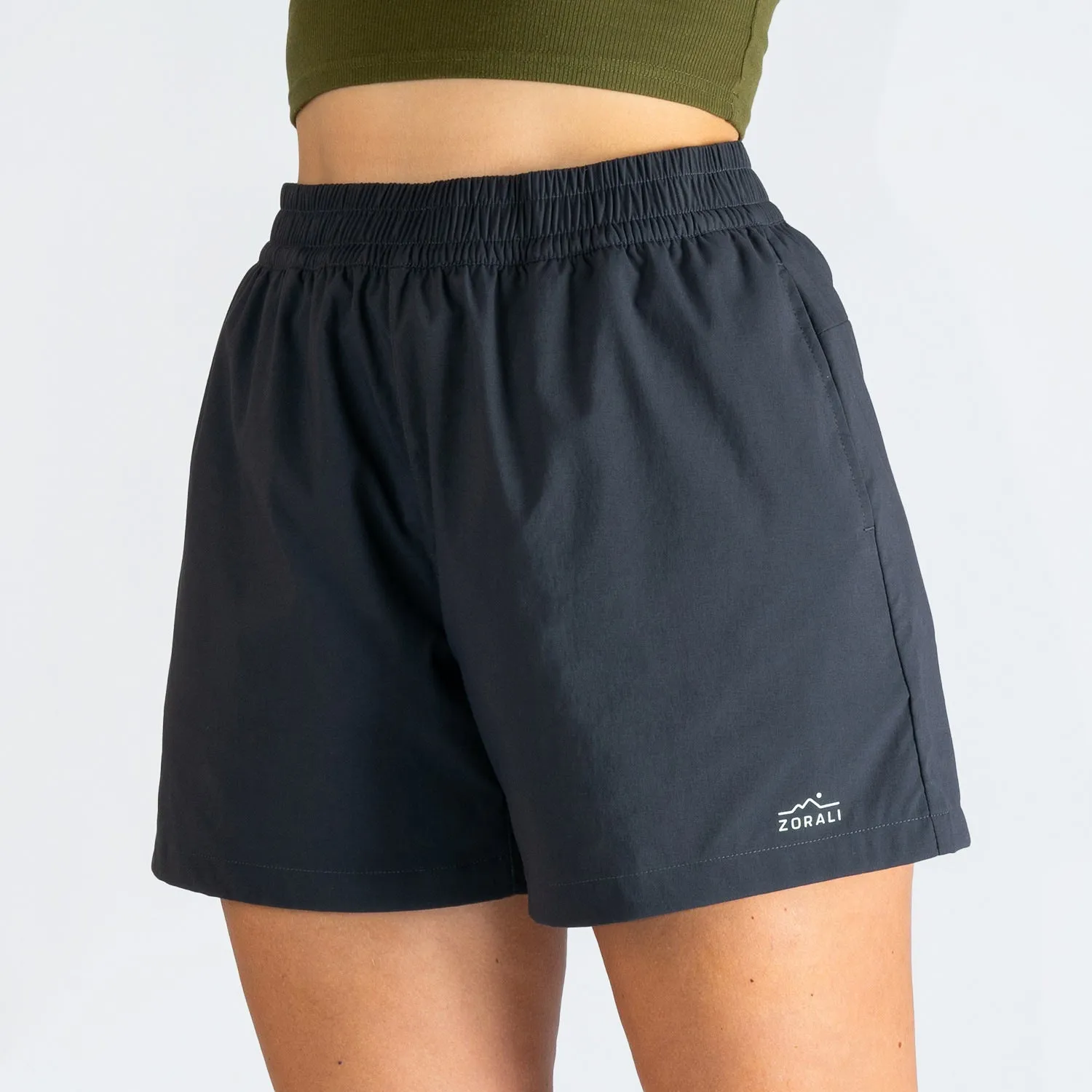 Womens Active Short Charcoal