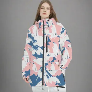 Women's Aspen Ski Snowboard Jacket, Full Zip, Pastel Winter Blush