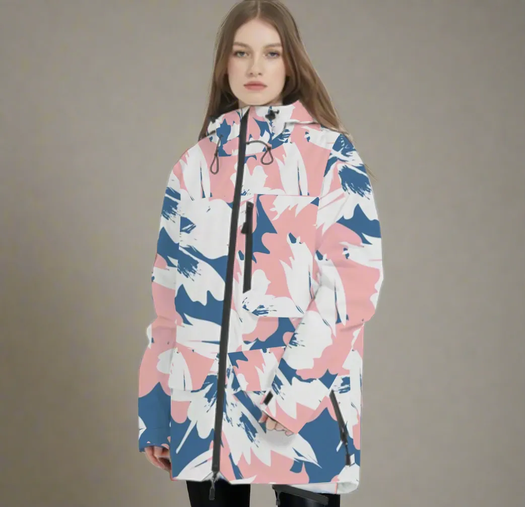 Women's Aspen Ski Snowboard Jacket, Full Zip, Pastel Winter Blush