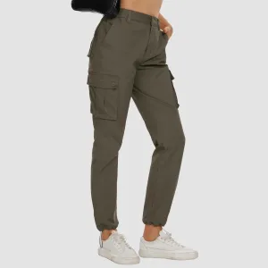 Women's Cargo Pants  Cotton Work Pants Casual Stylish Elastic  Military Trousers