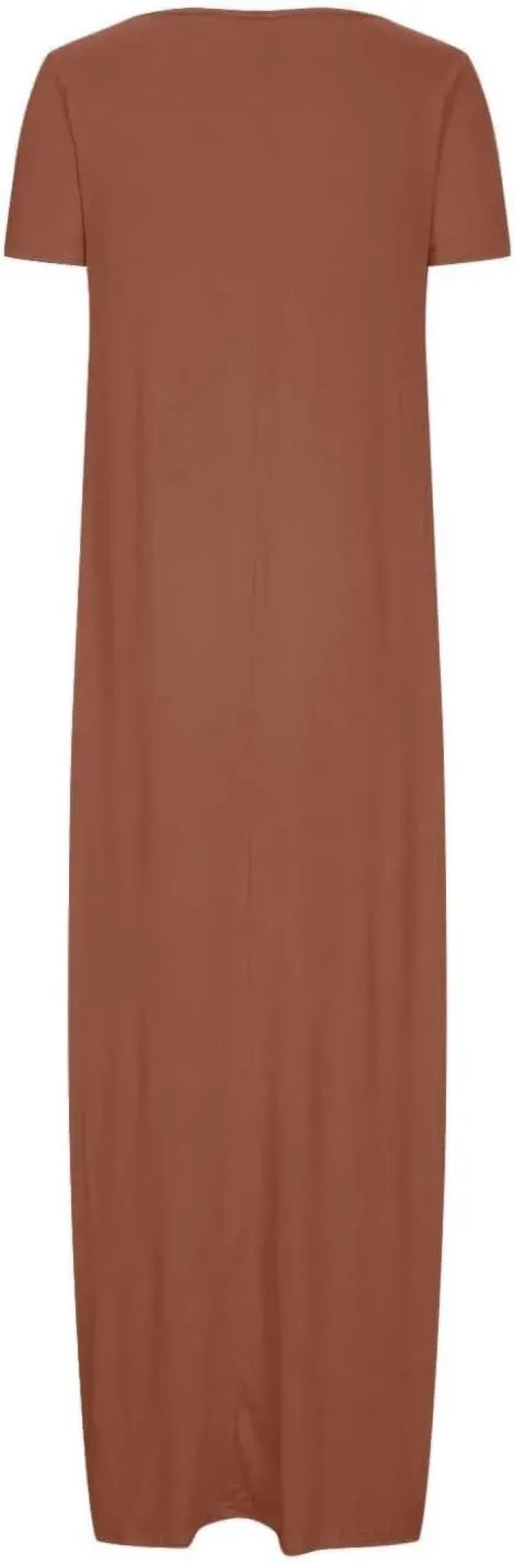Women's Classic A-Line Dress with Pockets Comfort Fit Jersey Short Sleeve Casual Dresses