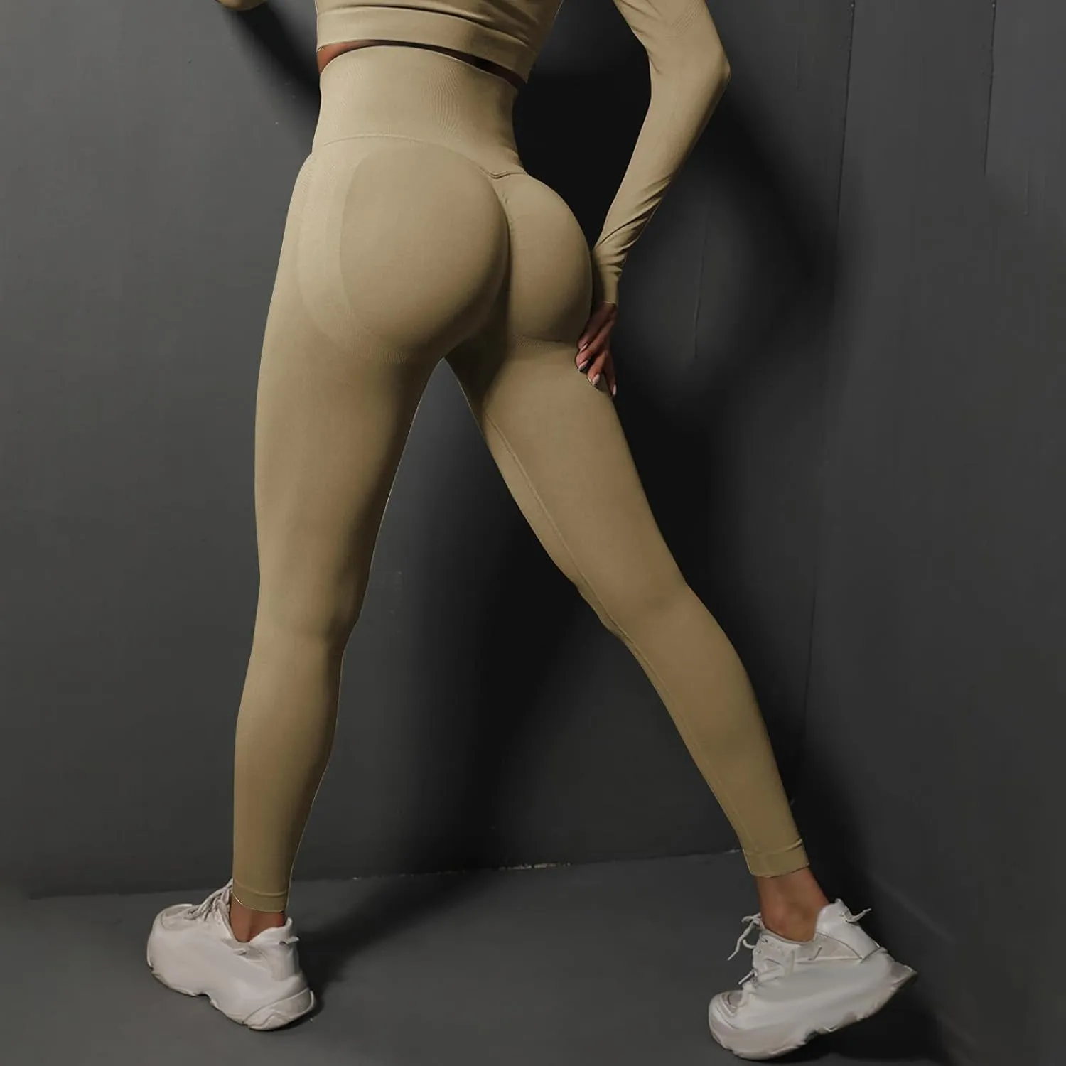 Women's Compression Workout Lounge Pants High Waisted Yoga Leggings Scrunch Butt Stretchy Tights Skinny Athletic Trousers